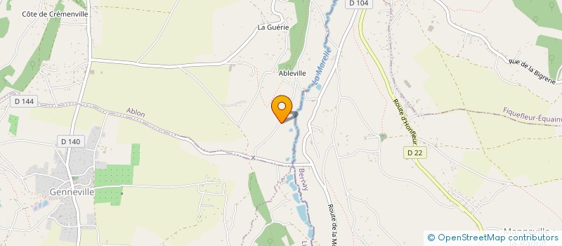 localisation de l'entreprise GAEC LES ROSELIERES  ABLON