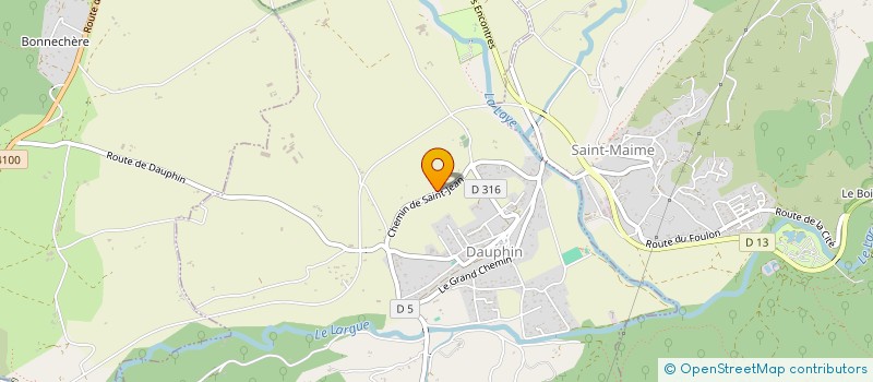 localisation de l'entreprise GAEC LES RUCHERS DE BELLEVUE  DAUPHIN