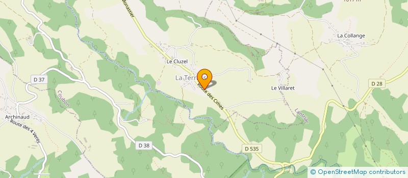 localisation de l'entreprise GAEC LES RUCHERS DE LA TERRASSE  ARSAC-EN-VELAY