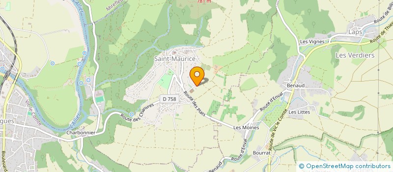 localisation de l'entreprise GAEC LES RUCHERS DU BON BERGER  SAINT-MAURICE