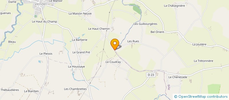 localisation de l'entreprise GAEC LES RUES à BILLE