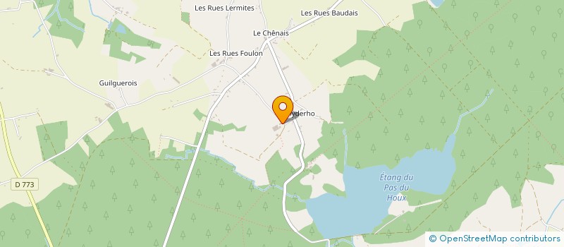localisation de l'entreprise GAEC LES RUES HENRY à PAIMPONT