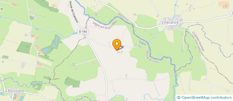 localisation de l'entreprise GAEC LES SABLONS  SEGRE-EN-ANJOU BLEU