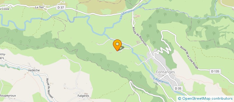 localisation de l'entreprise GAEC LES SALERS DU VERT à FONTANGES