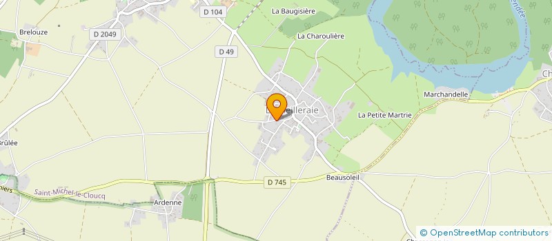 localisation de l'entreprise GAEC LES SAUZAIES  DOIX LES FONTAINES