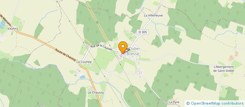localisation de l'entreprise GAEC LES SEMAILLES à SAINT-DIDIER-EN-BRESSE