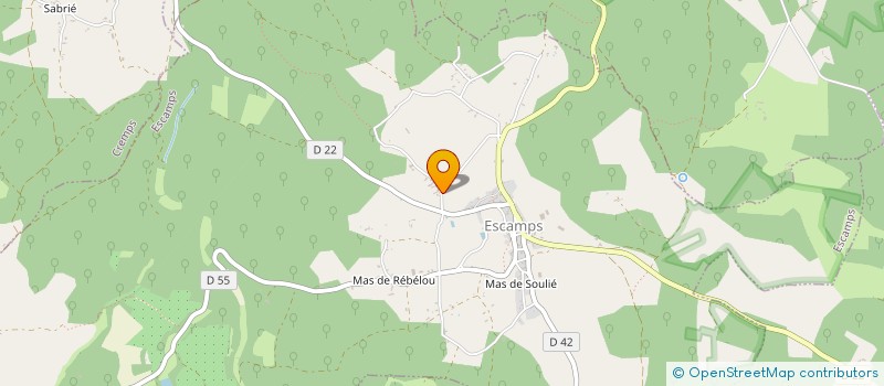 localisation de l'entreprise GAEC LES SENTEURS DU QUERCY à ESCAMPS
