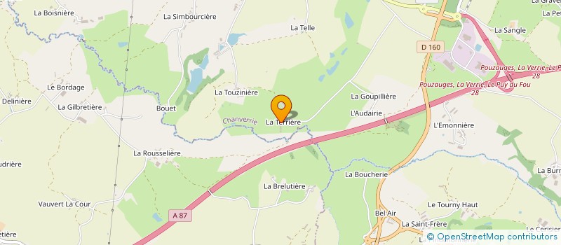 localisation de l'entreprise GAEC LES SENTIERS DE LA CRUME à CHANVERRIE