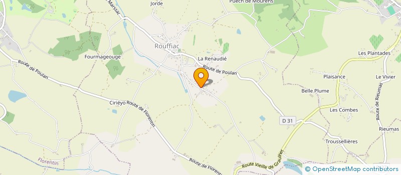 localisation de l'entreprise GAEC LES SERRES DEL CASTEL  CASTELNAU-DE-LEVIS