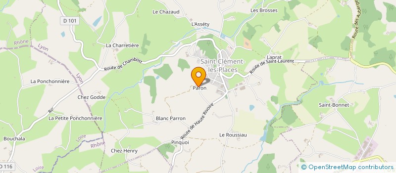 localisation de l'entreprise GAEC LES TILLEULS à SAINT-CLEMENT-LES-PLACES