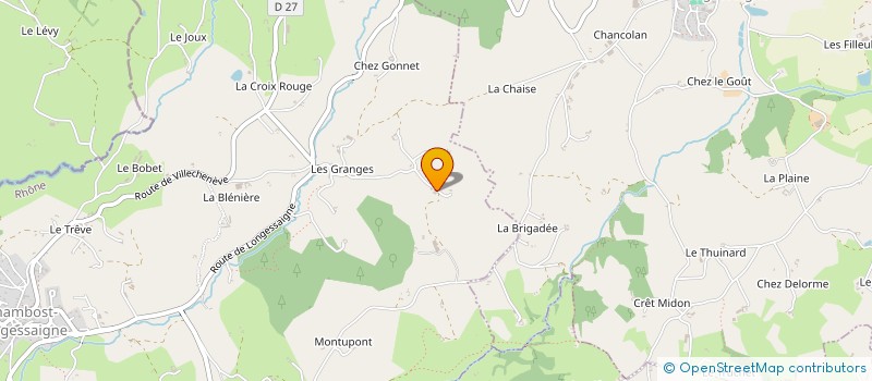 localisation de l'entreprise GAEC LES TROIS PETITS FRUITS à CHAMBOST-LONGESSAIGNE