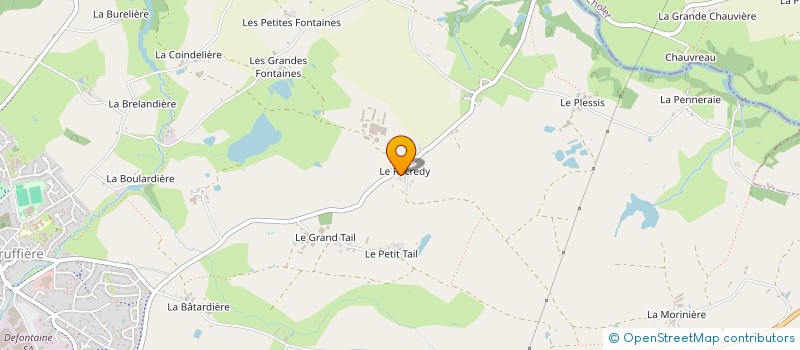 localisation de l'entreprise GAEC LES TROIS PROVINCES à LA BRUFFIERE
