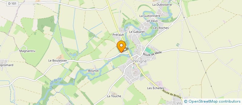 localisation de l'entreprise GAEC LES TROIS VILLAGES  PERIGNE