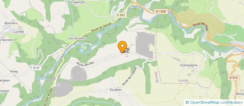 localisation de l'entreprise GAEC LES TULIPES à DESINGY