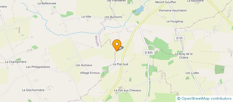localisation de l'entreprise GAEC LES VERGERS DE L'EGRENNE à SAINT-ROCH-SUR-EGRENNE