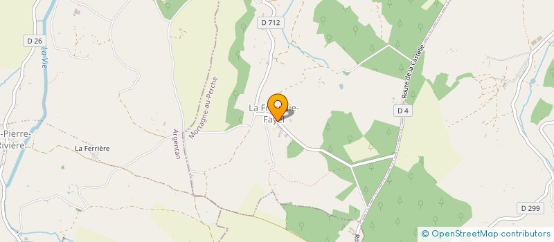 localisation de l'entreprise GAEC LES VERGERS DE LA MORINIERE à LA FRESNAIE-FAYEL