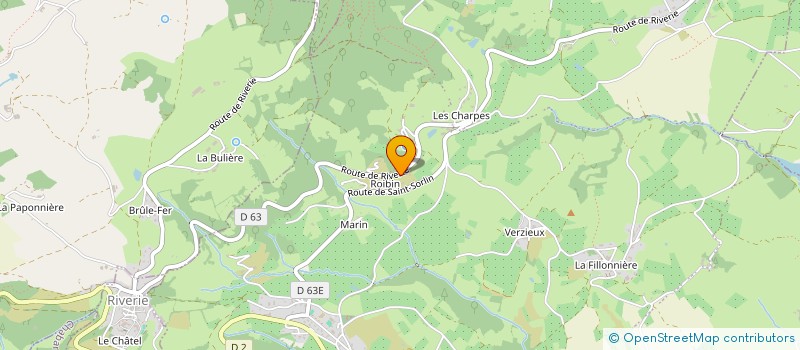 localisation de l'entreprise GAEC LES VERGERS DE MARIN à CHABANIERE