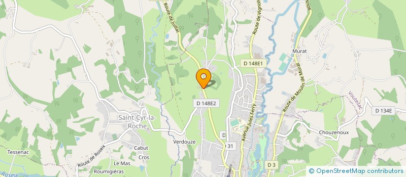 localisation de l'entreprise GAEC LES VERGERS DE MEILHAC  VOUTEZAC