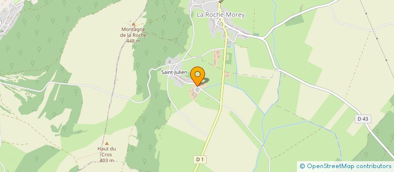 localisation de l'entreprise GAEC LES VERSANTS DE LA ROCHE à LA ROCHE-MOREY