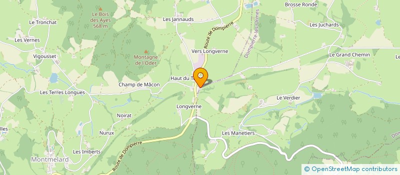 localisation de l'entreprise GAEC LES YGUESSES  DOMPIERRE-LES-ORMES