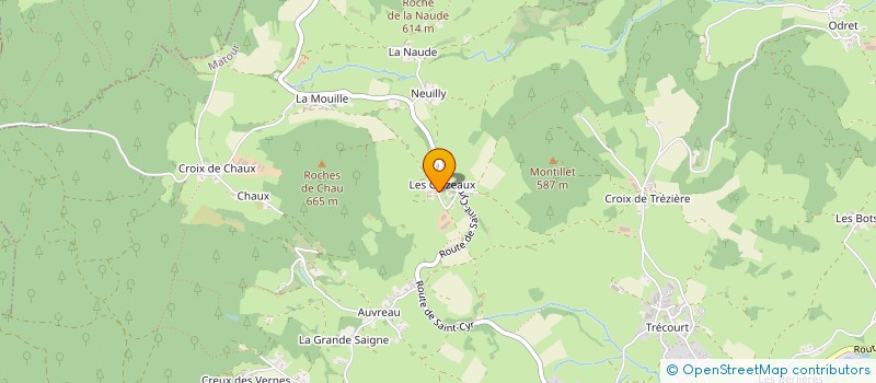 localisation de l'entreprise GAEC LESCHIZEAUX à MATOUR