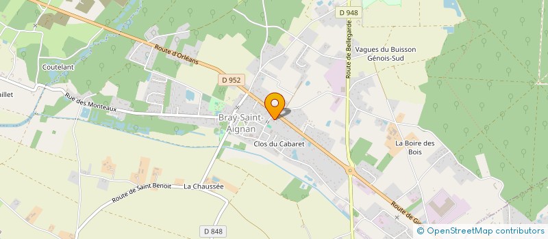 localisation de l'entreprise GAEC LESCURE à BRAY-SAINT-AIGNAN