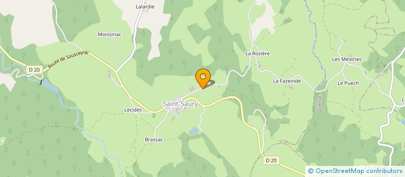 localisation de l'entreprise GAEC LESCURE FRERES à LA SEGALASSIERE
