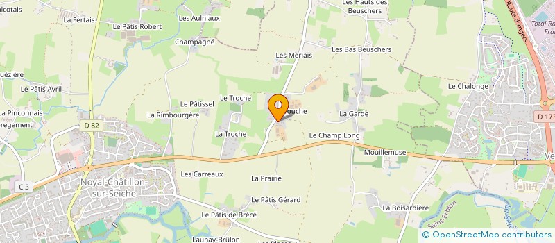 localisation de l'entreprise GAEC LESNE-POTIER  NOYAL-CHATILLON-SUR-SEICHE