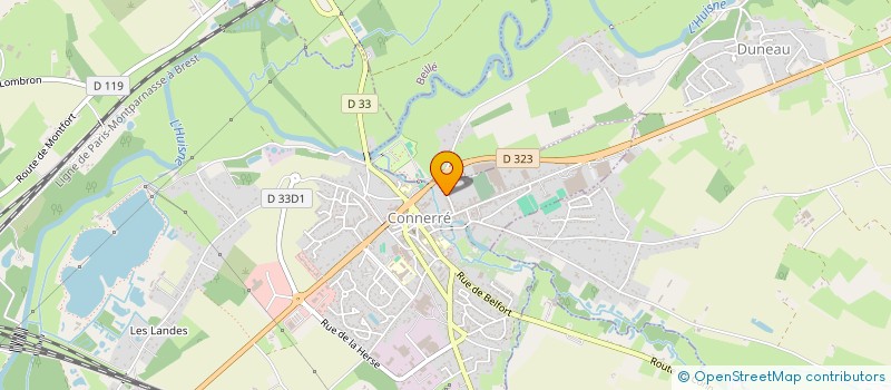 localisation de l'entreprise GAEC LEVEAU-GUEDET à THORIGNE-SUR-DUE