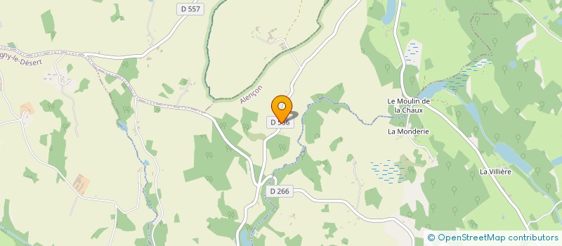 localisation de l'entreprise GAEC LEVEILLE à LONLAY-LE-TESSON