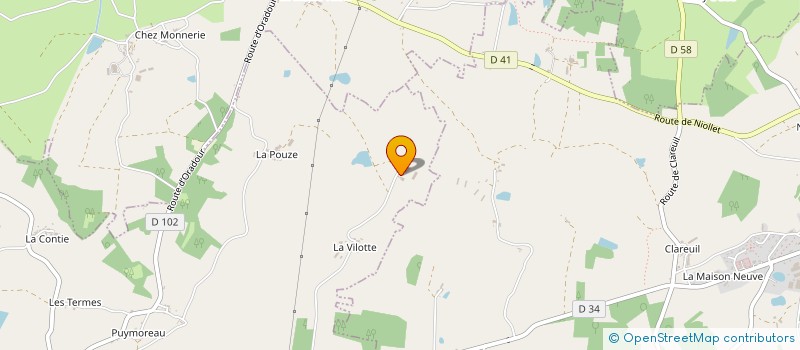 localisation de l'entreprise GAEC LHOTTE à ORADOUR-SUR-VAYRES