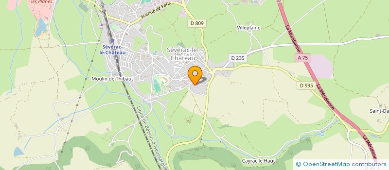localisation de l'entreprise GAEC LIBOUREL à SEVERAC D'AVEYRON