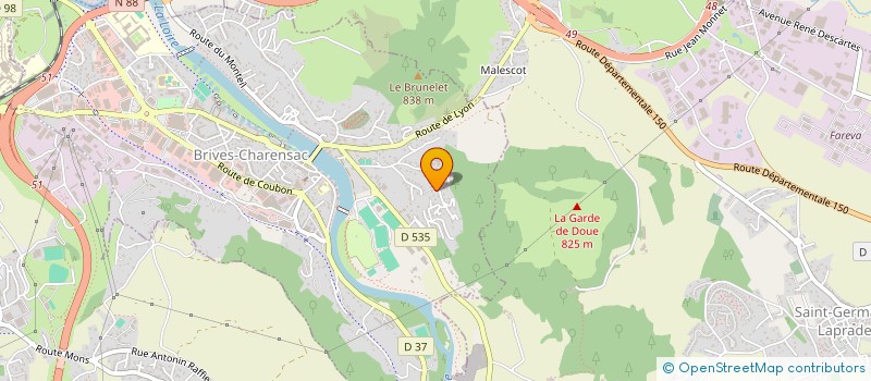 localisation de l'entreprise GAEC LIMOUSINE SAFRANEE à SAINT-GERMAIN-LAPRADE