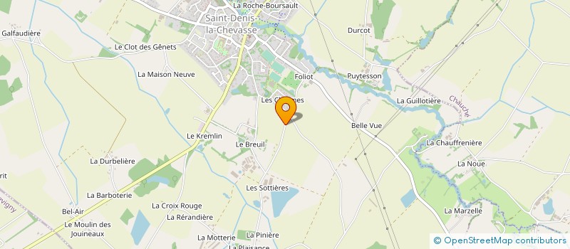 localisation de l'entreprise GAEC LIMOUZIN PETIT BREUIL à SAINT-DENIS-LA-CHEVASSE