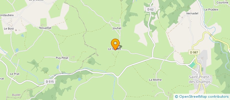 localisation de l'entreprise GAEC LLORCA CANTOS  SAINT-PRIEST-DES-CHAMPS