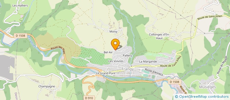 localisation de l'entreprise GAEC LO PRES DARY à FRANGY