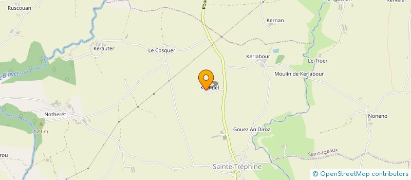 localisation de l'entreprise GAEC LOGUELTAS à SAINT-NICOLAS-DU-PELEM