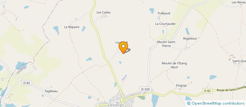 localisation de l'entreprise GAEC LONGEVILLE à LESTERPS