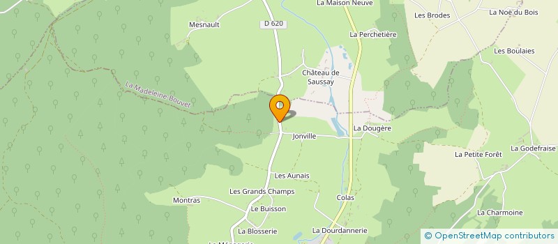 localisation de l'entreprise GAEC LORIN BOSSUYT à SAINT-GERMAIN-DES-GROIS