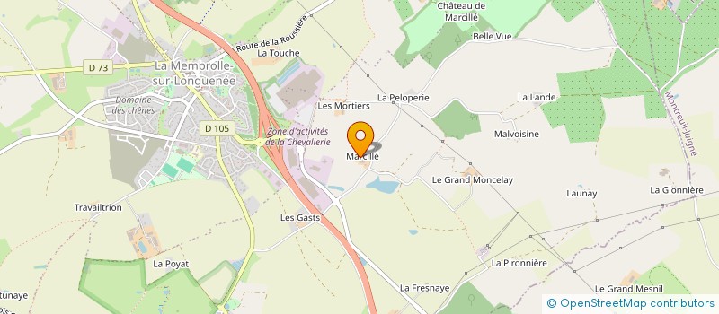 localisation de l'entreprise GAEC LORTAGNE  LONGUENEE-EN-ANJOU