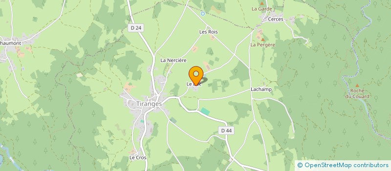 localisation de l'entreprise GAEC LOU BECOU  TIRANGES