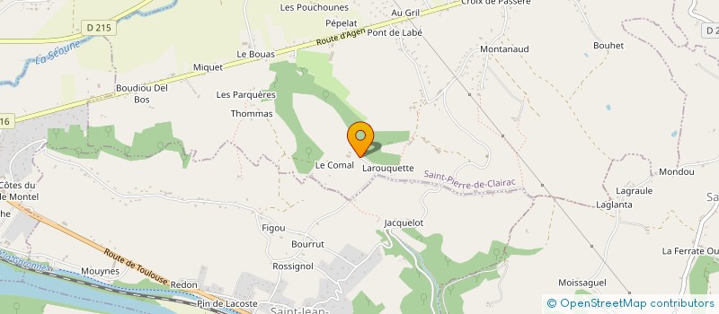 localisation de l'entreprise GAEC LOU CORNAL  SAINT-PIERRE-DE-CLAIRAC