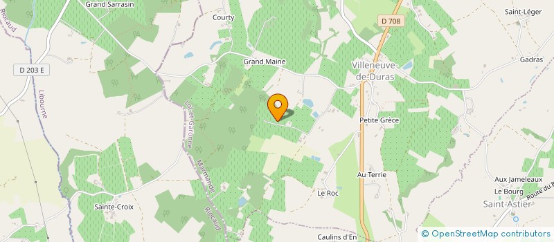 localisation de l'entreprise GAEC LOU FOUQUET à VILLENEUVE-DE-DURAS
