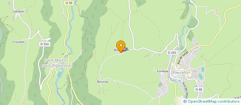 localisation de l'entreprise GAEC LOUSSERT-LAPARRA à PIERREFORT
