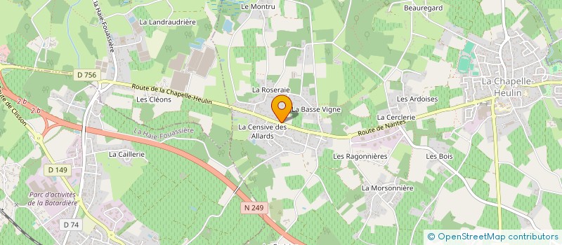 localisation de l'entreprise GAEC LUNEAU MICHEL ET FILS à MOUZILLON
