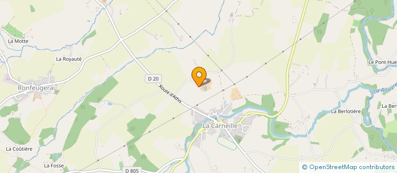 localisation de l'entreprise GAEC LV à ATHIS-VAL DE ROUVRE