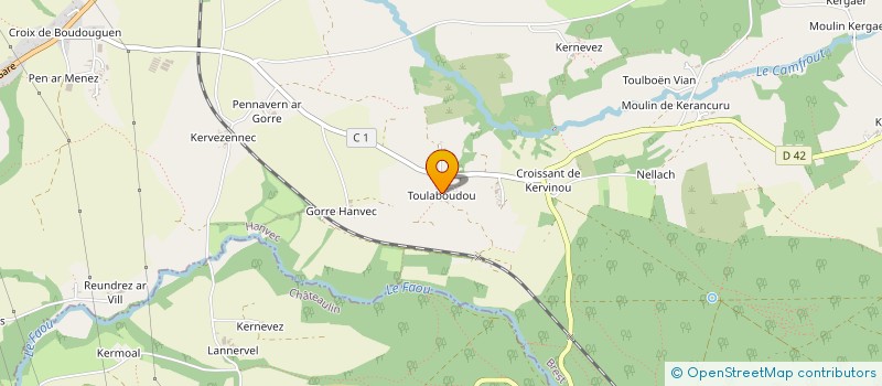 localisation de l'entreprise GAEC MADEC  HANVEC