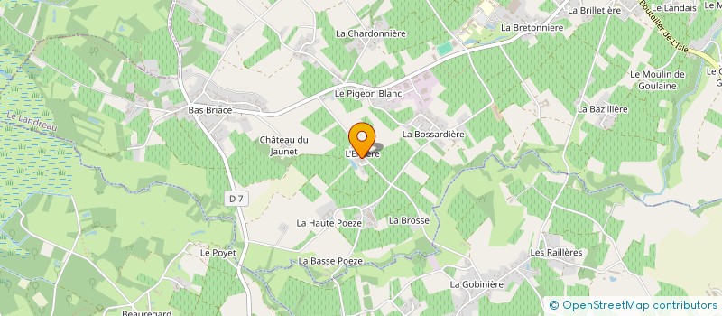 localisation de l'entreprise GAEC MADELEINEAU PERE ET FILS à LE LANDREAU