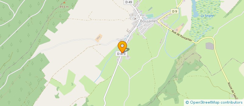 localisation de l'entreprise GAEC MAGNIN LISA ET SAMUEL à BOUJAILLES
