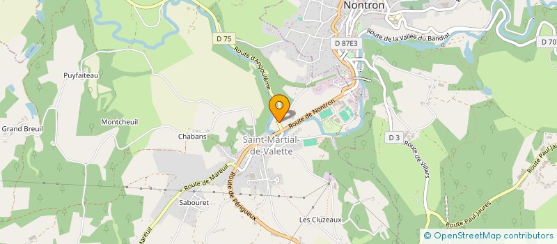 localisation de l'entreprise GAEC MAHU à NONTRON